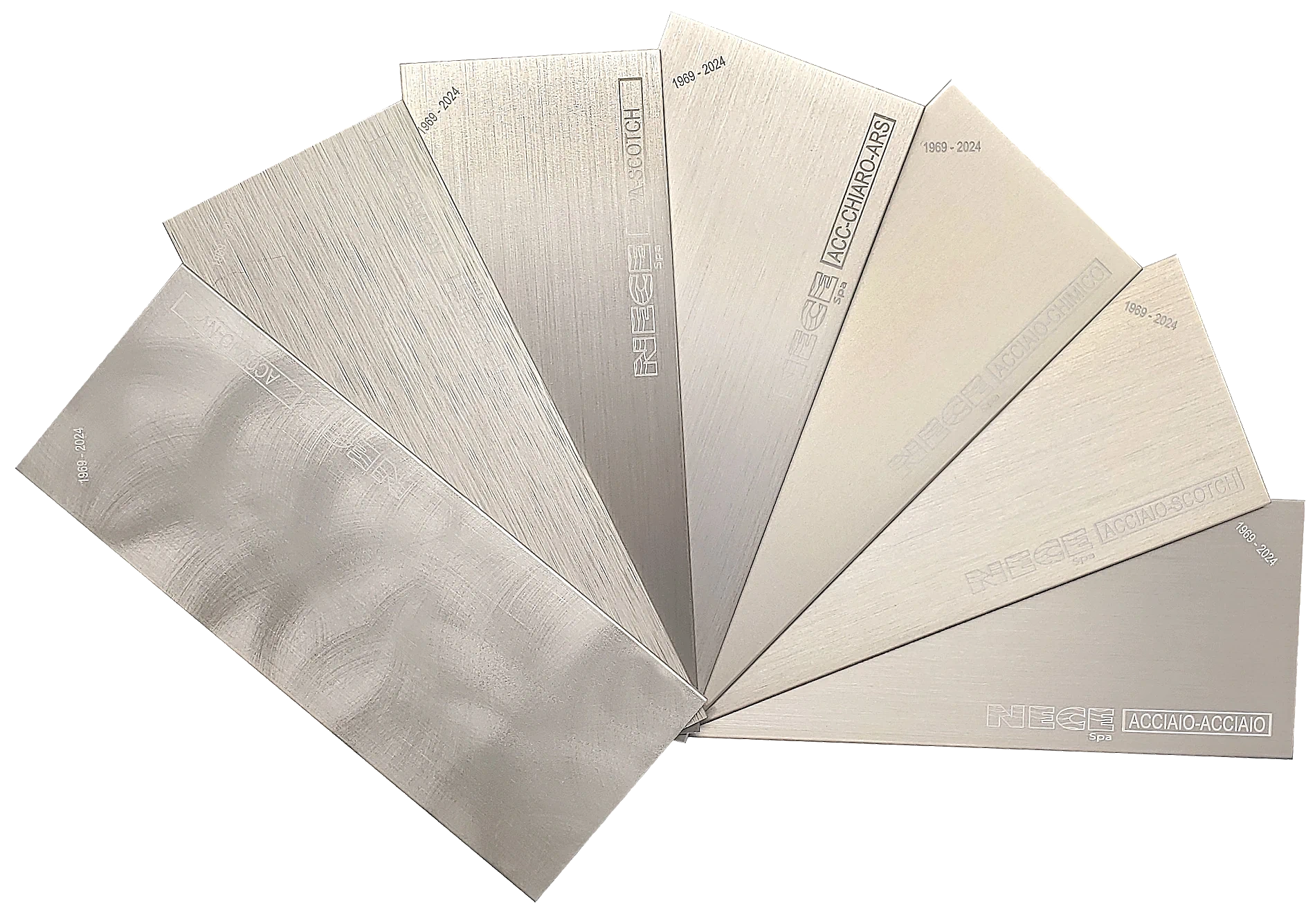 CODICI ELETTROCOLORAZIONE EFFETTO ACCIAIO - LATO A