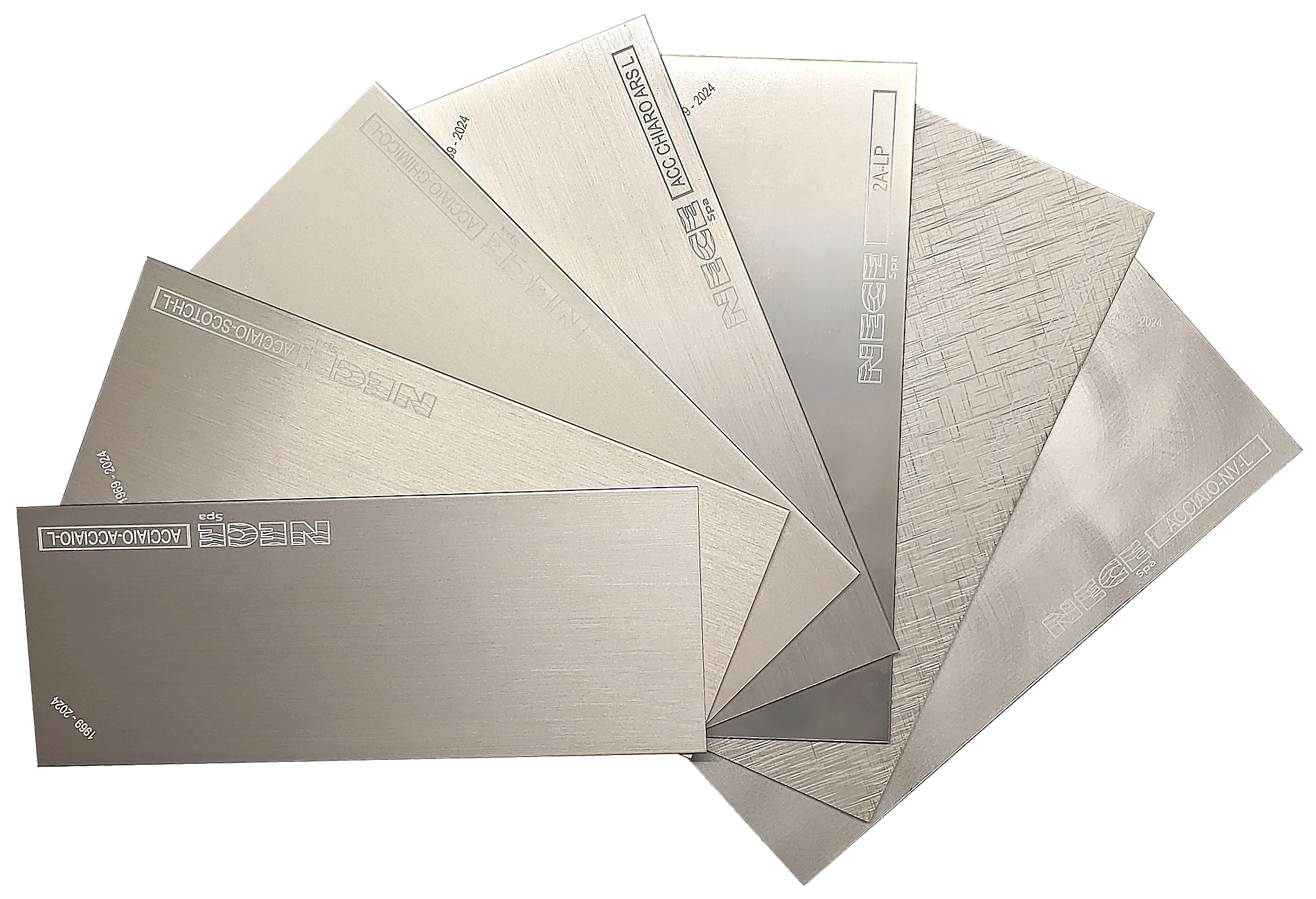 CODICI ELETTROCOLORAZIONE EFFETTO ACCIAIO - LATO B